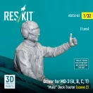 ResKit Models Driver for MD-3 (A, B, C, T) Mule Deck Tractor (scene 2) (1 pcs) (3D Printed) 1:32 (RSF32-0083)