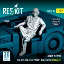 ResKit Models Male driver for A/S-32A-31A Mule Tow Tractor (scene 1) (1 pcs) (3D Printed) 1:32 (RSF32-0084)