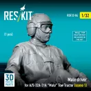 ResKit Models Male driver for A/S-32A-31A Mule Tow Tractor (scene 1) (1 pcs) (3D Printed) 1:32 (RSF32-0084)