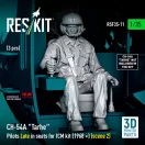 ResKit Models CH-54A Tarhe Pilots Late in seats for ICM kit (1968 +) (scene 2) (3 pcs) (3D Printed) 1:35 (RSF35-0011)