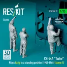 ResKit Models CH-54A Tarhe pilots Early in a standing position (1962-1968) (scene 1) (3 pcs) (3D Printed) 1:35 (RSF35-0012)