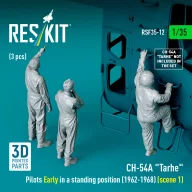   ResKit Models CH-54A Tarhe pilots Early in a standing position (1962-1968) (scene 1) (3 pcs) (3D Printed) 1:35 (RSF35-0012)