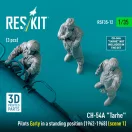 ResKit Models CH-54A Tarhe pilots Early in a standing position (1962-1968) (scene 1) (3 pcs) (3D Printed) 1:35 (RSF35-0012)