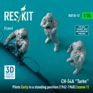   ResKit Models CH-54A Tarhe pilots Early in a standing position (1962-1968) (scene 1) (3 pcs) (3D Printed) 1:35 (RSF35-0012)