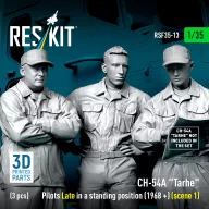   ResKit Models CH-54A Tarhe pilots Late in a standing position (1968 +) (scene 1) (3 pcs) (3D Printed) 1:35 (RSF35-0013)