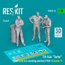 ResKit Models CH-54A Tarhe pilots Late in a standing position (1968 +) (scene 1) (3 pcs) (3D Printed) 1:35 (RSF35-0013)