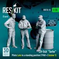   ResKit Models CH-54A Tarhe pilots Late in a standing position (1968 +) (scene 1) (3 pcs) (3D Printed) 1:35 (RSF35-0013)