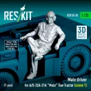 ResKit Models Male driver for A/S-32A-31A Mule Tow Tractor (scene 1) (1 pcs) (3D Printed) 1:35 (RSF35-0020)