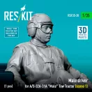 ResKit Models Male driver for A/S-32A-31A Mule Tow Tractor (scene 1) (1 pcs) (3D Printed) 1:35 (RSF35-0020)