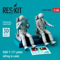   ResKit Models USAF F-111 pilots sitting in seats (2 pcs) (3D Printed) 1:48 (RSF48-0005)