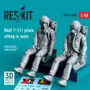 ResKit Models RAAF F-111 pilots sitting in seats (2 pcs) (3D Printed) 1:48 (RSF48-0006)