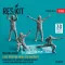 ResKit Models Yellow jersey (Modern) (Left position from the aircraft) Plane Director, Aircraft Handling Officer, Catapult and Arresting Gear Officers (4 pcs) (3D Printed) 1:48 (RSF48-0024)