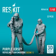   ResKit Models Purple jersey refueling team (modern) (scene 1) (2 pcs) (3D Printed) 1:48 (RSF48-0028)