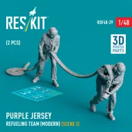   ResKit Models Purple jersey refueling team (modern) (scene 2) (2 pcs) (3D Printed) 1:48 (RSF48-0029)