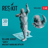   ResKit Models Yellow jersey Santa Aircraft Handling Officer (1 pcs) (3D Printed) 1:48 (RSF48-0031)
