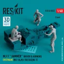 ResKit Models MJ-1 Jammer Driver & airmens (Vietnam) (MJ-1A,MJ-1B) (scene 1) (3 pcs) (3D Printed) 1:48 (RSF48-0032)