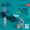 ResKit Models MJ-1 Jammer Driver & airmens (Vietnam) (MJ-1A,MJ-1B) (scene 2) (3 pcs) (3D Printed) 1:48 (RSF48-0033)