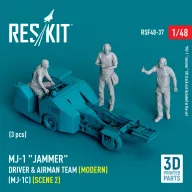   ResKit Models MJ-1 Jammer Driver & airman team (Modern) (MJ-1C) (scene 2) (3 pcs) (3D Printed) 1:48 (RSF48-0037)