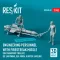 ResKit Models Engineering Personnel with Firestreak missile (on transport trolley) (EE Lightning, Sea Vixen, Gloster Javelin) (1 pcs) (3D Printed) 1:48 (RSF48-0048)