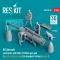 ResKit Models US Aircraft mechanics with SUU-23 20mm gun pod (open & close gun bay) on transport trolley (scene 1) (3 pcs) (3D Printed) 1:48 (RSF48-0049)