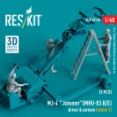 ResKit Models MJ-4 Jammer (MHU-83 B/E) driver & airmen (scene 1) (3 pcs) (3D Printed) 1:48 (RSF48-0060)