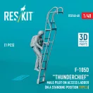 ResKit Models F-105 (D,F,G) Thunderchief male pilot on access ladder (type 3) (1 pcs) (3D Printed) 1:48 (RSF48-0068)