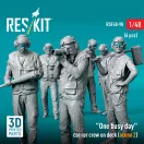 ResKit Models One busy day carrier crew on deck (scene 2) (6 pcs) (3D Printed) 1:48 (RSF48-0090)