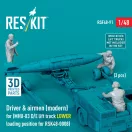 ResKit Models Driver & airmen (modern) (3 pcs) (MHU-83 D/E lift truck LOWER loading position for RSK48-0008) (3D Printed) 1:48 (RSF48-0091)