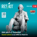 ResKit Models USAF pilot P-47 Thunderbolt (Summer uniform) in seat (WW2) for MiniArt kit (3D Printed) 1:48 (RSF48-0100)