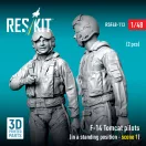 ResKit Models F-14 Tomcat pilots (in a standing position - scene 1) (2 pcs) (3D Printed) 1:48 (RSF48-0113)