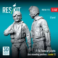   ResKit Models F-14 Tomcat pilots (in a standing position - scene 1) (2 pcs) (3D Printed) 1:48 (RSF48-0113)