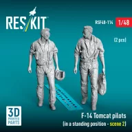   ResKit Models F-14 Tomcat pilots (in a standing position - scene 2) (2 pcs) (3D Printed) 1:48 (RSF48-0114)