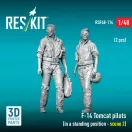 ResKit Models F-14 Tomcat pilots (in a standing position - scene 2) (2 pcs) (3D Printed) 1:48 (RSF48-0114)
