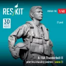 ResKit Models A-10A Thunderbolt II pilot (in a standing position - scene 2) (1 pcs) (3D Printed) 1:48 (RSF48-0118)