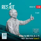 ResKit Models Driver for MD-3 (A, B, C, T) Mule Deck Tractor (scene 2) (1 pcs) (3D Printed) 1:48 (RSF48-0132)