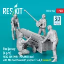 ResKit Models Red jersey (4 pcs) AERO 21A (MHU-191A/M) (1 pcs) with AIM-54A Phoenix (1 pcs) for F-14A,B (scene 2) (3D Printed) 1:48 (RSF48-0144)