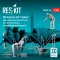 ResKit Models PBY-5/5A/ OA-10A Catalina Engine maintenance platform (2 pcs) with service crew (5 pcs) for Revell/Monogram/Hasegawa kit (3D Printed) 1:48 (RSF48-0162)