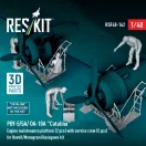 ResKit Models PBY-5/5A/ OA-10A Catalina Engine maintenance platform (2 pcs) with service crew (5 pcs) for Revell/Monogram/Hasegawa kit (3D Printed) 1:48 (RSF48-0162)