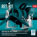 ResKit Models PBY-5/5A/ OA-10A Catalina Engine maintenance platform (2 pcs) with service crew (5 pcs) for Revell/Monogram/Hasegawa kit (3D Printed) 1:48 (RSF48-0162)