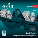 ResKit Models Rafale B pilots sitting in ejection seats for HobbyBoss kit (2 pcs) (3D Printed) 1:48 (RSF48-0165)