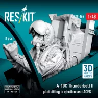   ResKit Models A-10C Thunderbolt II pilot sitting in ejection seat ACES II (1 pcs) (3D Printed) 1:48 (RSF48-0166)