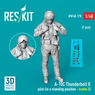  ResKit Models A-10C Thunderbolt II pilot (in a standing position - scene 2) (1 pcs) (3D Printed) 1:48 (RSF48-0170)