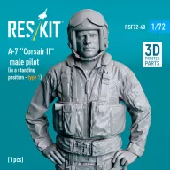   ResKit Models A-7 Corsair II male pilot (in a standing position - type 1) (1 pcs) (3D Printed) 1:72 (RSF72-0040)