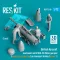 ResKit Models British Aircraft mechanics with SUU-23 20mm gun pod (open & close gun bay) on transport trolley (scene 1) (3 pcs) (3D Printed) 1:72 (RSF72-0050)
