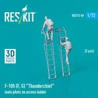   ResKit Models F-105 (F, G) Thunderchief male pilots on access ladder (2 pcs) (3D Printed) 1:72 (RSF72-0059)