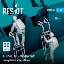 ResKit Models F-105 (F, G) Thunderchief male pilots on access ladder (2 pcs) (3D Printed) 1:72 (RSF72-0059)