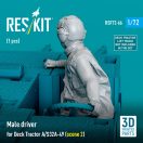 ResKit Models Male driver for Deck Tractor A/S32A-49 (scene 2) (1 pcs) (3D Printed) 1:72 (RSF72-0066)