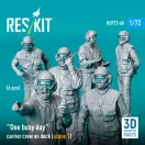 ResKit Models One busy day carrier crew on deck (scene 1) (6 pcs) (3D Printed) 1:72 (RSF72-0068)