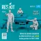 ResKit Models Driver & airmen (modern) (3 pcs) (MHU-83 D/E lift truck LOWER loading position for RSK72-0008) (3D Printed) 1:72 (RSF72-0072)