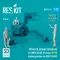 ResKit Models Driver & airmen (modern) (3 pcs) (MHU-83 D/E lift truck UPPER loading position for RSK72-0009) (3D Printed) 1:72 (RSF72-0073)